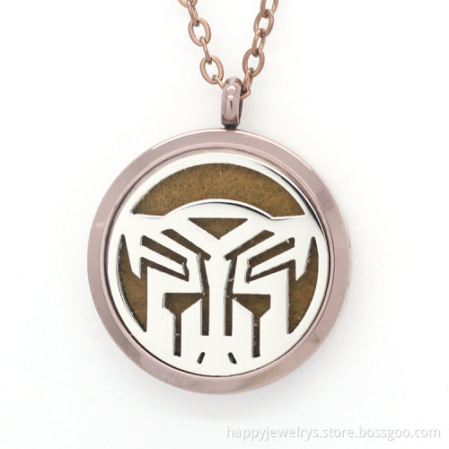 Jenia Special Pattern Stainless Steel Aromatherapy Cheap Custom Engraved Necklace For Wholesale